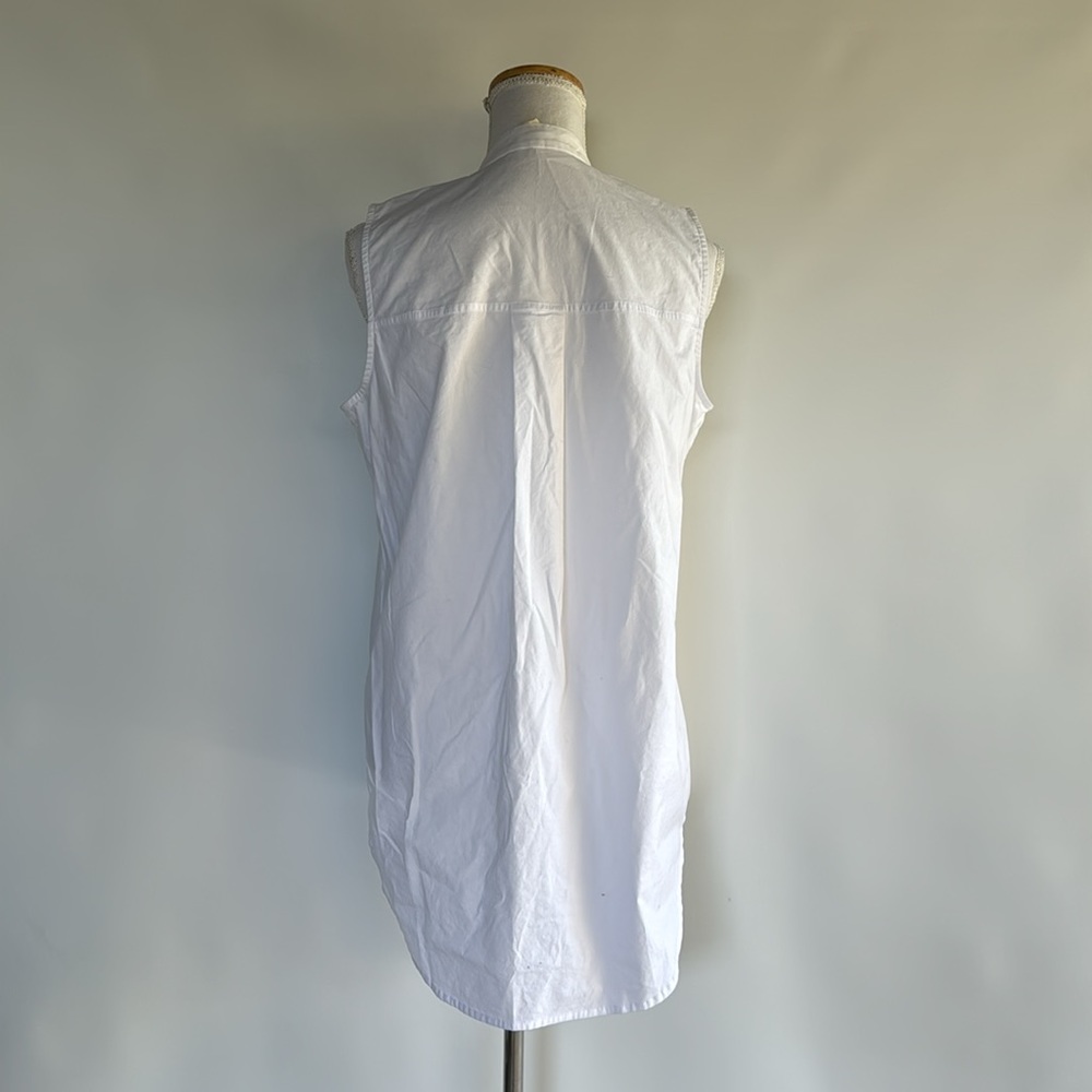 Eileen Fisher Sleeveless Poplin Top - sz S - Picture 3 of 6